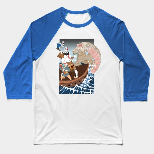 Ukiyo-e of War Baseball T-Shirt by philtomato